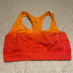 Champion Sports Bra, Women’s Medium, Like New, Orange and Coral
